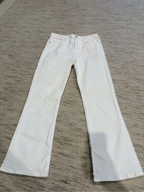 Frame Denim White Wide-Leg Jeans